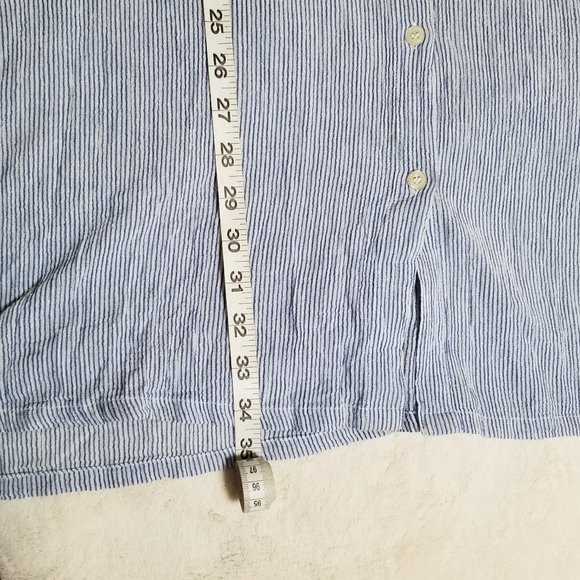 LRL Crushed Cotton Sleeveless Camp Shirt Swim Cover-Up XL - Picture 9 of 13